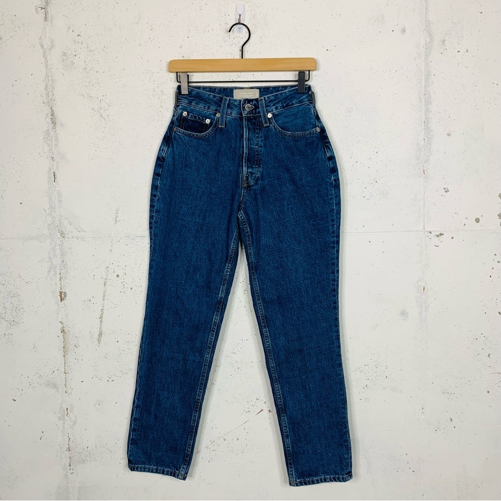 Everlane Women's Straight Leg Jeans - Dark Blue